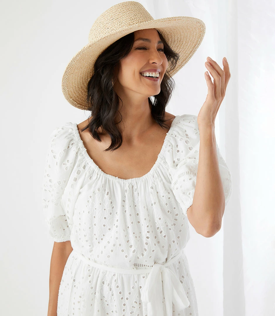 Karen Kane Tiered Eyelet Dress Clothing