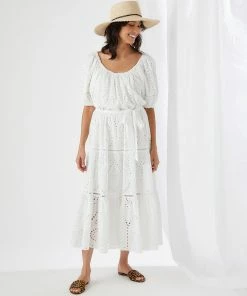 Karen Kane Tiered Eyelet Dress Clothing