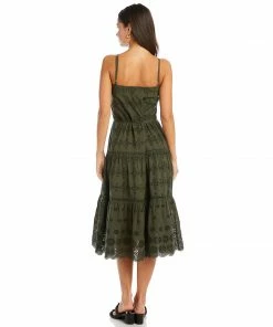 Karen Kane Tiered Midi Dress Clothing