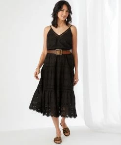 Karen Kane Clothing Tiered Midi Dress