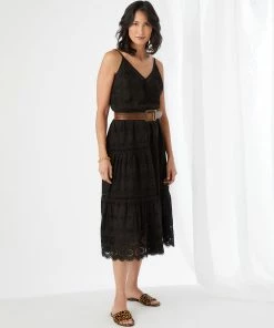 Karen Kane Clothing Tiered Midi Dress