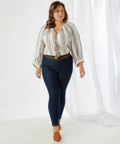 Karen Kane New Arrivals Plus Size Peasant Top