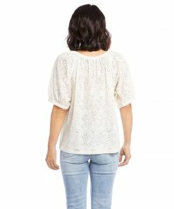 Karen Kane Clothing Eyelet Embroidered Top