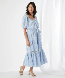 Karen Kane Clothing Tiered Eyelet Dress