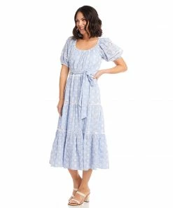 Karen Kane Clothing Tiered Eyelet Dress