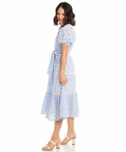 Karen Kane Clothing Tiered Eyelet Dress