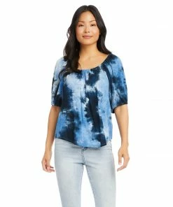 Karen Kane Knit Peasant Top Clothing