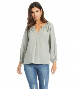 Karen Kane Peasant Top Tops