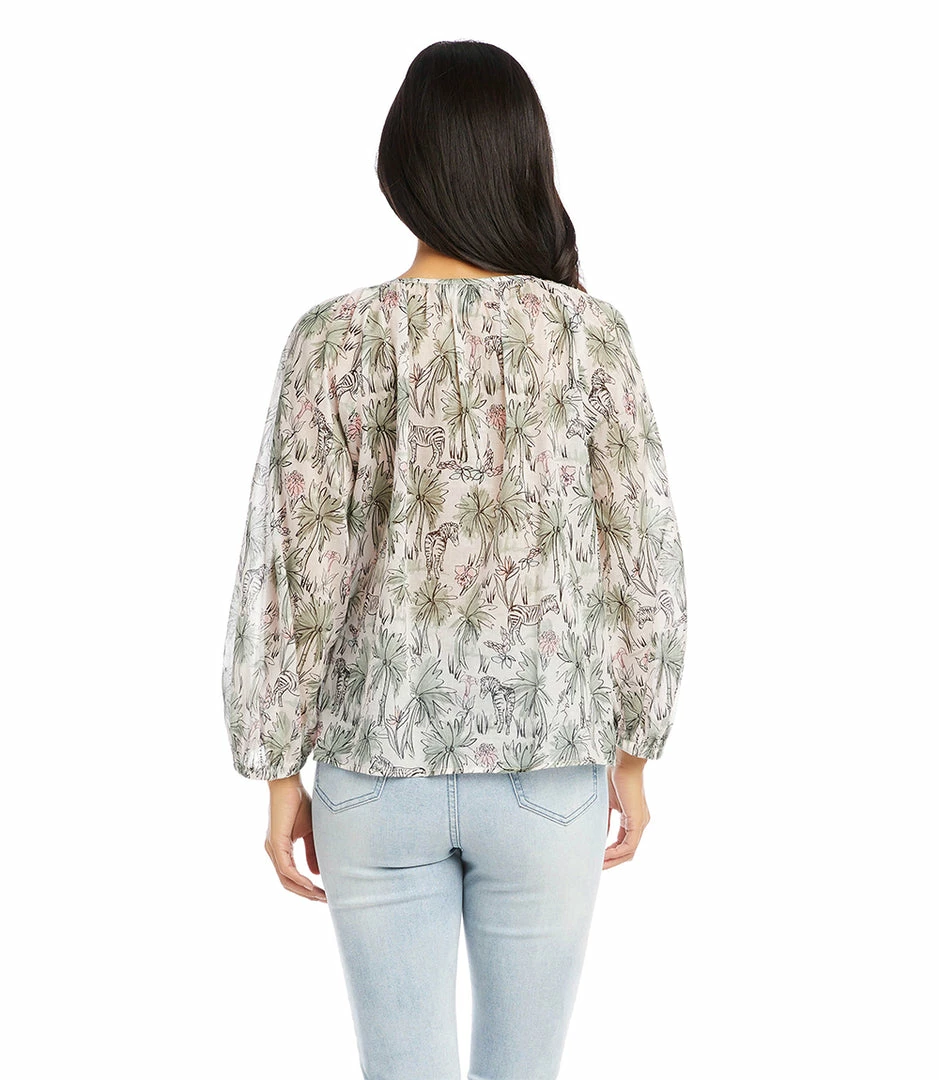 Karen Kane Clothing Petite Size Peasant Top