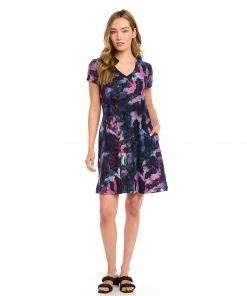 Karen Kane Clothing Quinn V-Neck Pocket Dress