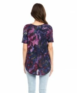 Karen Kane Short Sleeve Shirttail Top Clothing