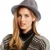 Karen Kane Snapback Felt Fedora Accessories