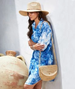 Karen Kane Raffia Crossbody Bag